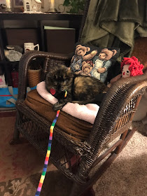 Real Cat Paisley with rainbow ribbon_original