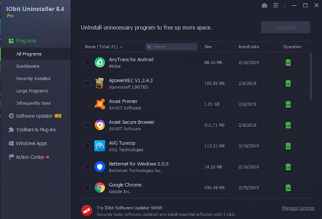 IObit Uninstaller Pro 8.4.0.7 + Key Full