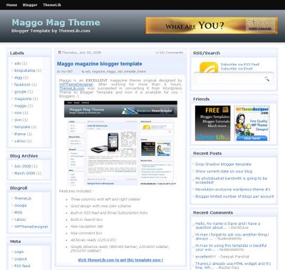 The Maggo Mag Blogger Template