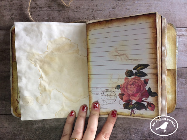 French Rose Junk Journal Tutorial : My Porch Prints