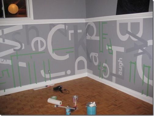 dark letters