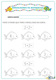 Caderno de Atividades Matemática Projeto no Fundo do Mar grátis para imprimir