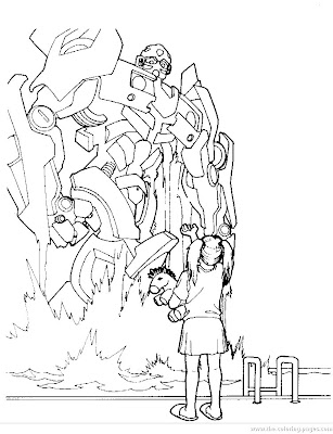 Bumble bee coloring pages - Transformers