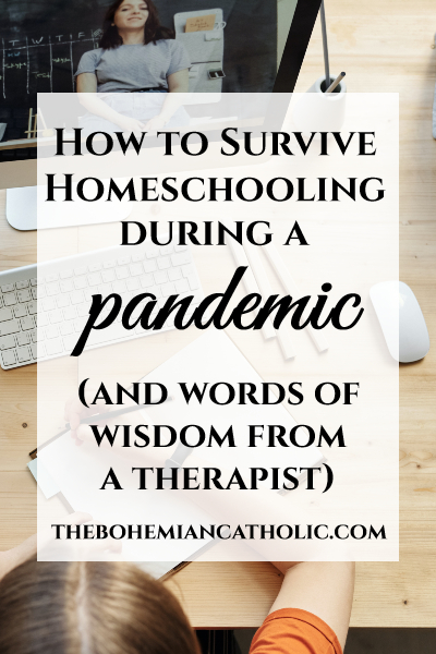 bohemian catholic homeschooling pandemic