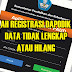 Setelah Registrasi Dapodik PAUD Terbaru Data Tidak Lengkap, Kenapa Ya ?