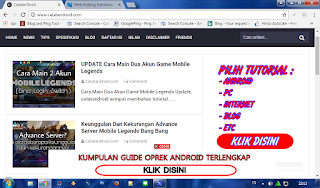 Contoh Iklan Di CatatanDroid.com