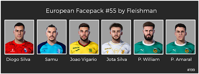 European Facepack #55 For eFootball PES 2021