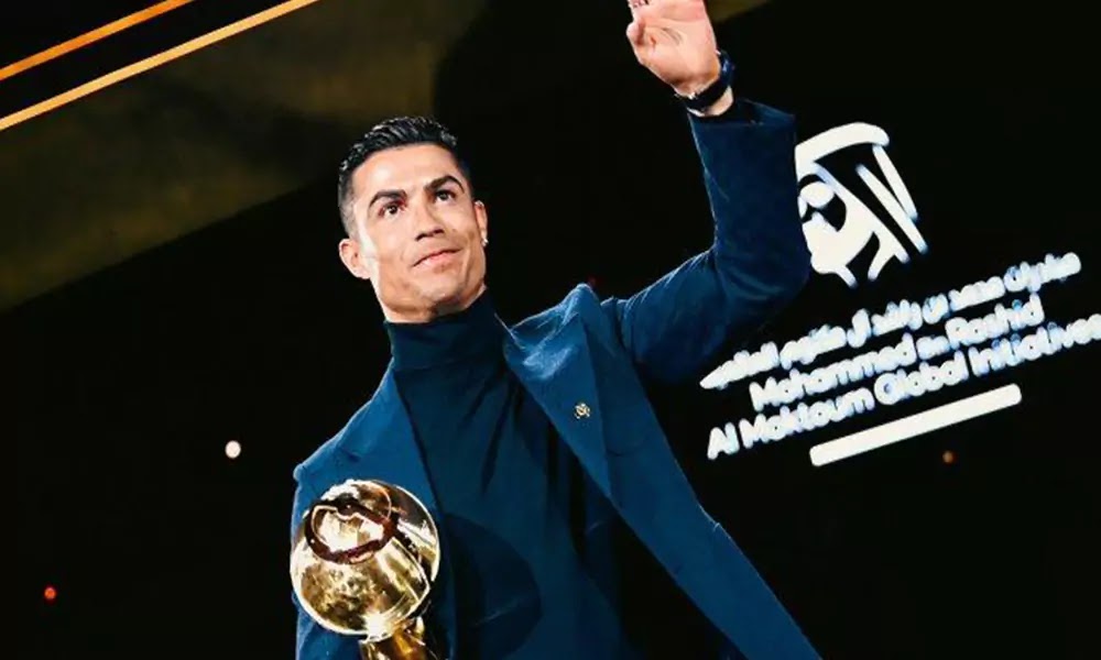 Cristiano Ronaldo Borong Tiga Penghargaan di Globe Soccer Awards 2023