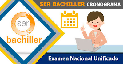  cronograma ser bachiler 2018 examen pruebas