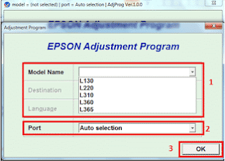 Reset Epson L3210