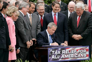 Bush signs the tax increase of 2005