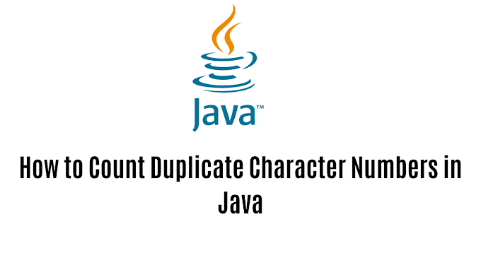 How to count Duplicate character in java using HashMap