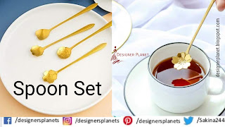 Golden Spoon Set hasthip. Designerplanet