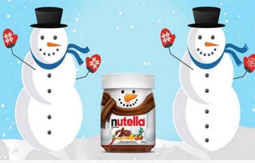 Nutella Snowman Jar Giveaway