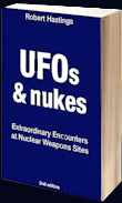 Artwork by www.theufochronicles.com for the book, UFOs and Nukes: Extraordinary Encounters at Nuclear Weapons Sites