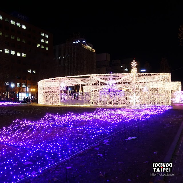 【札幌白色燈樹】整座大通公園被燈泡點亮　8個街區有不同浪漫繽紛主題