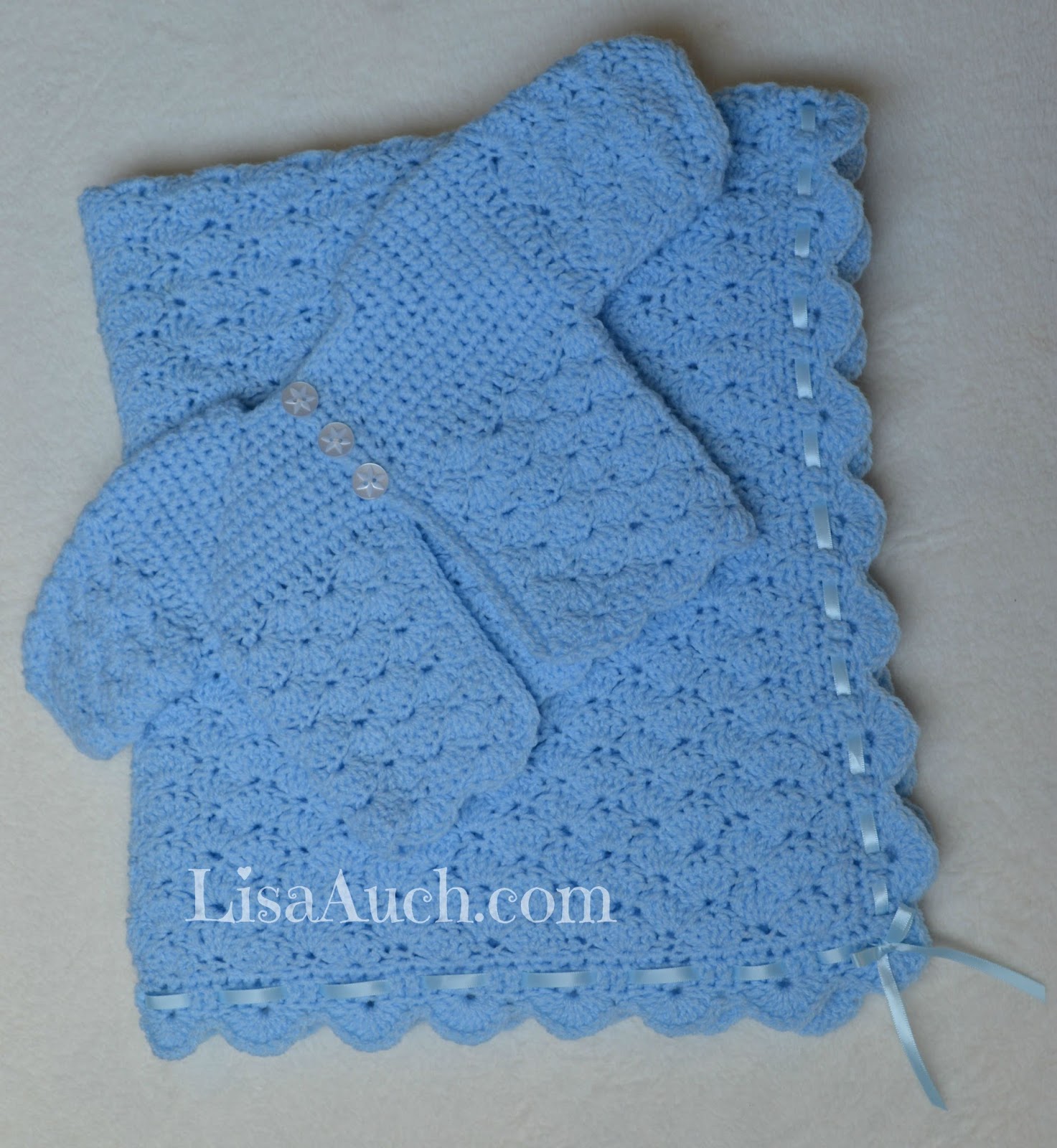Free Crochet Patterns For Babies Cardigan And Blanket Set The Perfect Crochet Set For A Boy Or Girl