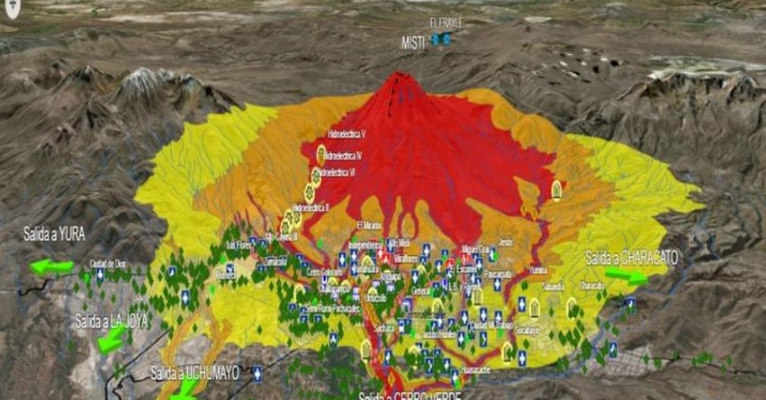 EL MISTI: Arequipa es la tercera ciudad de mayor riesgo volcánico en el mundo