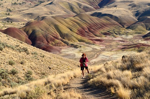 Carroll Rim Trail views Painted Hills John Day Fossil Beds