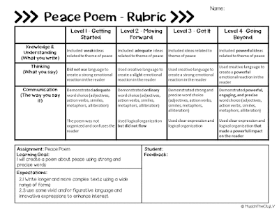  Peace Poems - Graphic Organizers