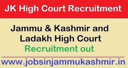 JK high court recruitment 2022
