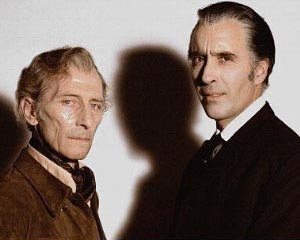 Peter Cushing e Christopher Lee, foto