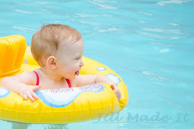 One Year Old Birthday Party:  I Love the Swimming Pool!