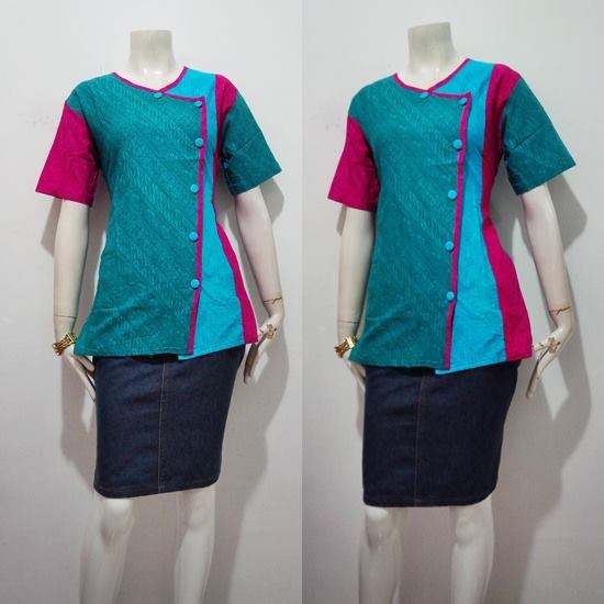  Model  Baju  Batik  Wanita  Puding Batik  Bagoes Solo 