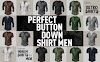 Mens Distressed Henley Shirts Retro Short Sleeve Tee Shirts Casual Button Down Washed T-Shirts for Men