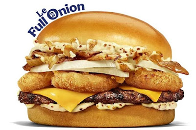 Burger King's Le Full Onion Burger.