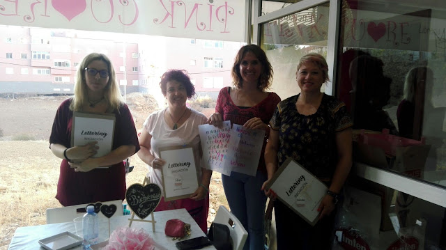 Taller de Iniciación al Lettering del 8 de junio en Pink Cuore