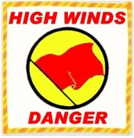 HIGH WIND SIGN