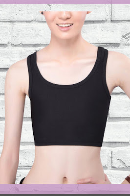 flat chest sports bra