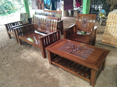 Jual Kursi Sofa Tamu Jati Rembang Murah