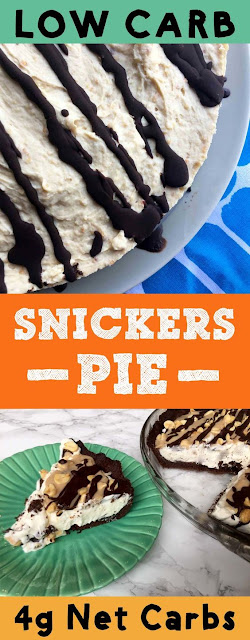 Low Carb Keto Snickers Pie