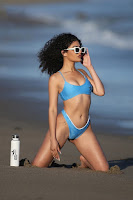 Joanna Lopez sexy bikini model in Malibu photoshoot