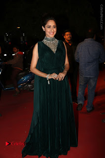 Actress Pragya Jaiswal Stills in Green Long Dress at Gemini TV Puraskaralu 2016 Event  0100.JPG