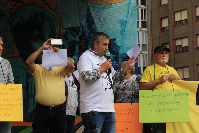 protesta pensionistas en Barakaldo