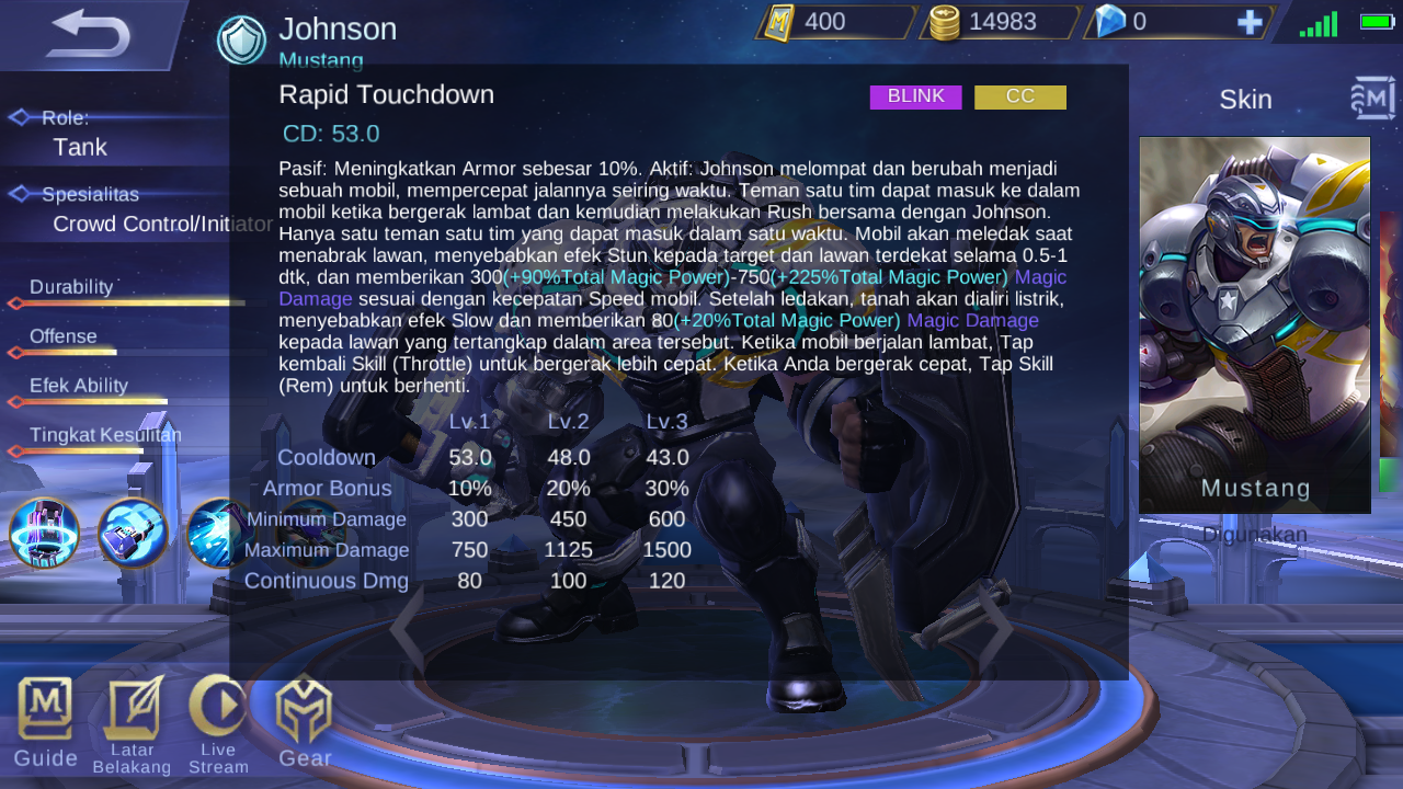 Kenapa Harus Beli Hero Tank Johnson Mobile Legends