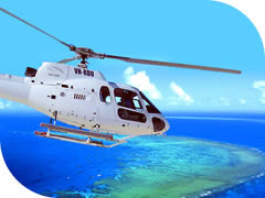 Helicopter Ride above the Great Barrier Reef