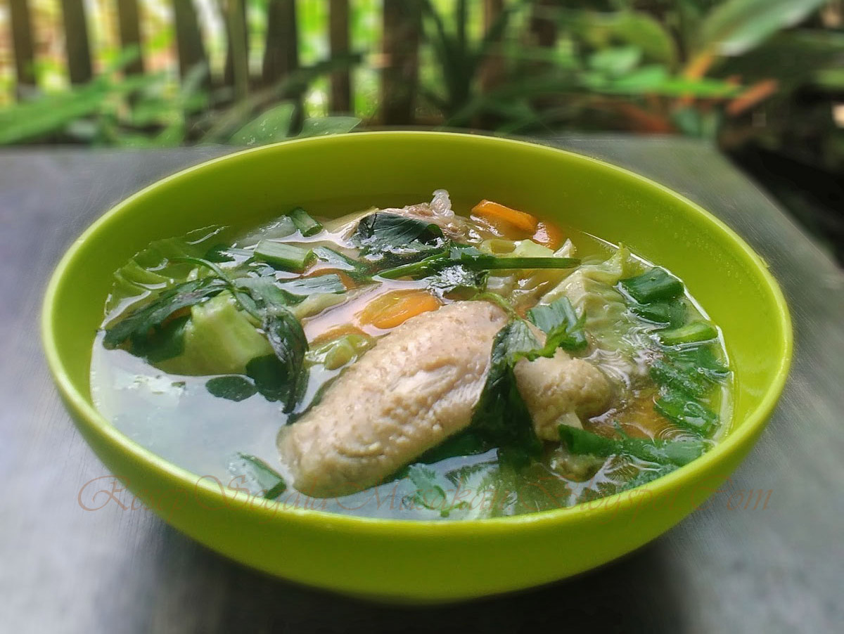 Resep Sayur Sop Sayap Ayam