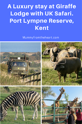 Take a look round the amazing Giraffe Lodge and UK safari experience at Port Lympne Reserve in Kent. An amazing stay for any couple wanting a unique and romantic break.