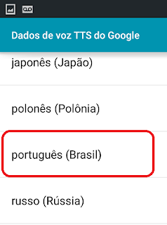 Idioma Português Brasil