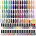 Morovan Nail Polish Set Fingernail: 48PC Air Dry Rainow Colors Mini Nail Polish Kit 