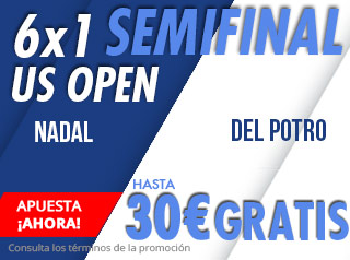 suertia promocion semifinal open usa Nadal vs Del Potro 7 septiembre