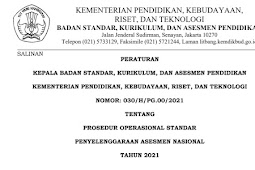 PROSEDUR OPERASIONAL STANDAR (POS) PENYELENGGARAAN ASESMEN NASIONAL (AN) TAHUN 2021 