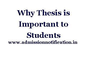 Why Thesis is Important to Students