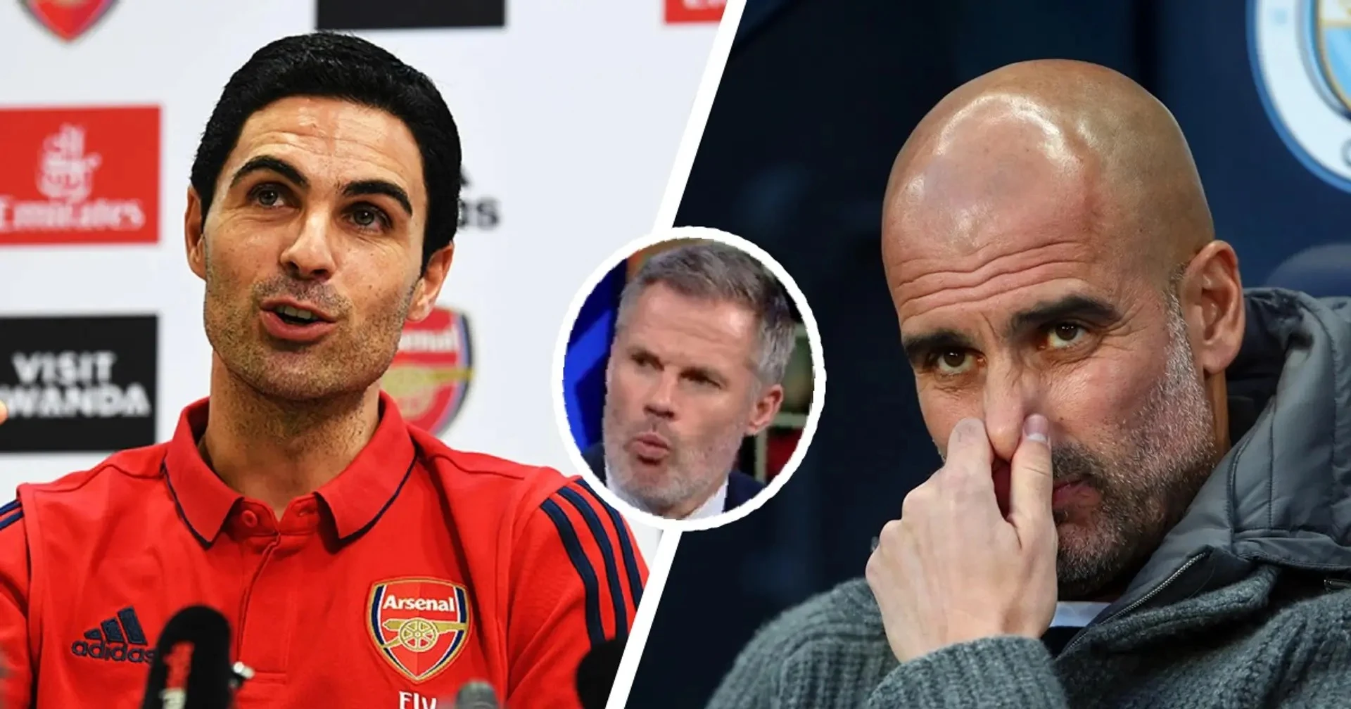 'I fancy them': Carragher reveals edge Arsenal have over Man City in title race