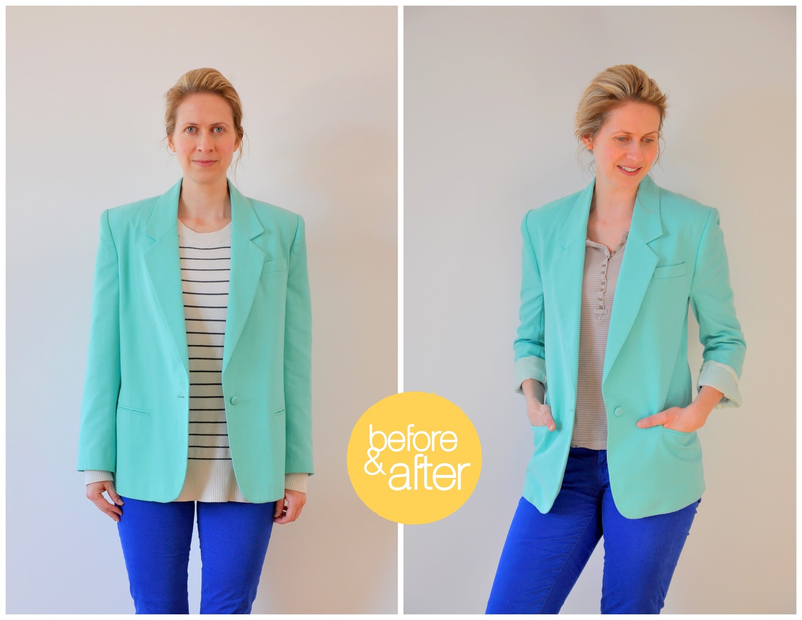 Tailoring a thifted Blazer