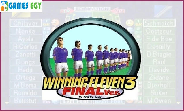 تحميل لعبة كرة القدم اليابانية winning eleven 3 القديمة